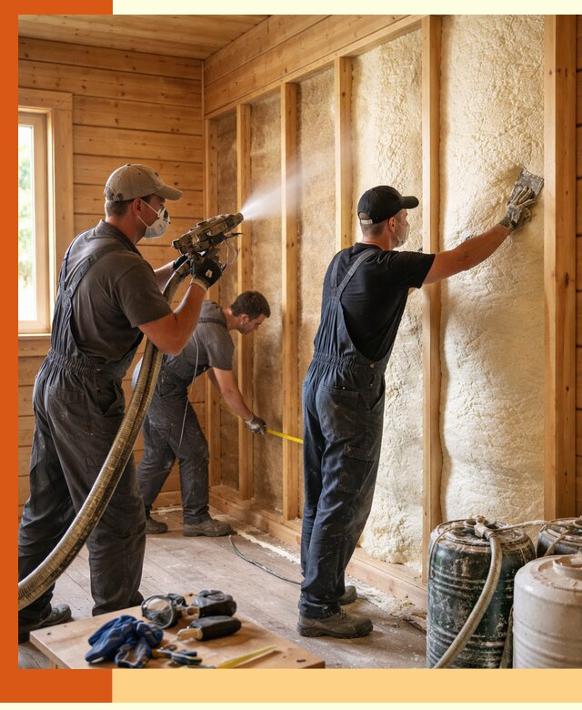 Утепление бани пенополиуретаном (ППУ) в Ирбите
